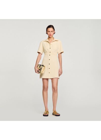 Robe courte boutonnée