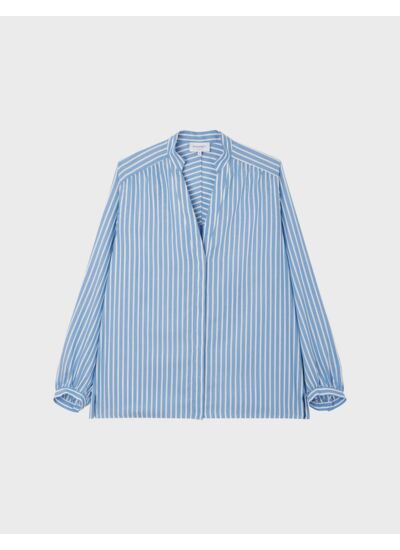 Chemise Léna rayée bleue