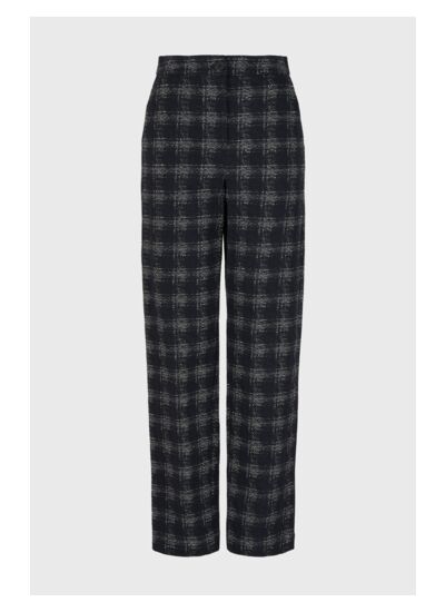 Pantalon - madras bleu