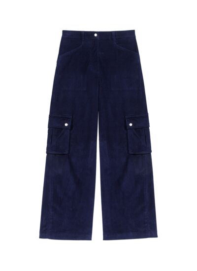Pantalon cargo en velours