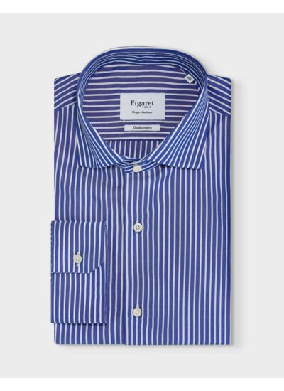 Chemise Classique rayée bleue