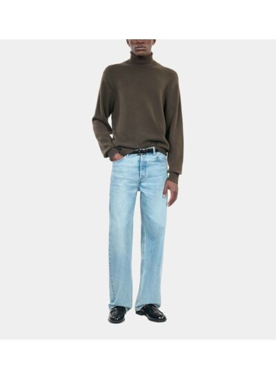 Pull En Cachemire Kaki Homme