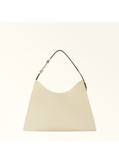 FURLA NUVOLA L HOBO - VITELLO ROMA+TESSUTO CANVAS