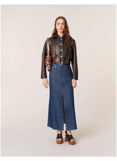 Jupe longue en denim