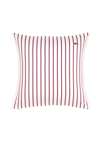 Lacoste - Taie d'oreiller en satin de coton multicouleurs, L Stripe