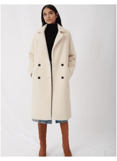 Manteau droit mi-long