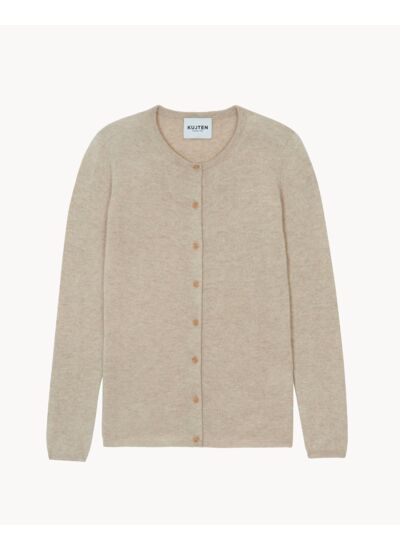 Cardigan Rebec Cardigan col rond manches longues basic