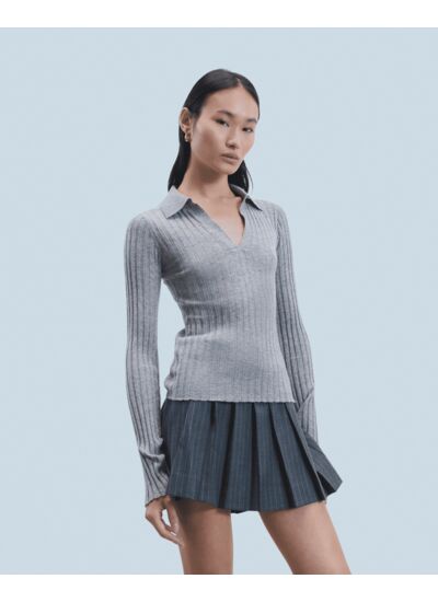 Pull Col Polo Seconde Peau