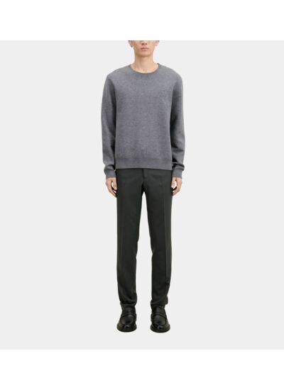 Pull Col Rond Broderie Poitrine Homme