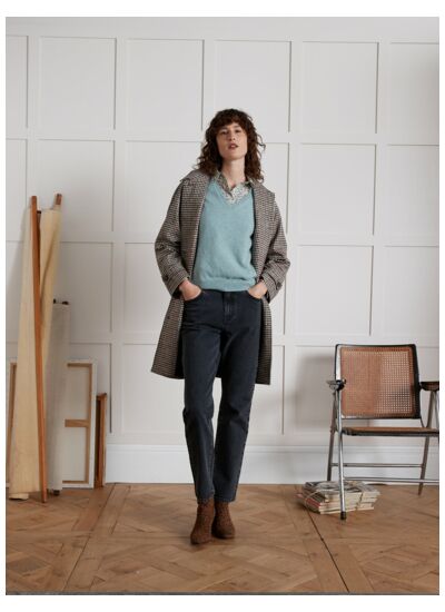 PULL COL V CACHEMIRE