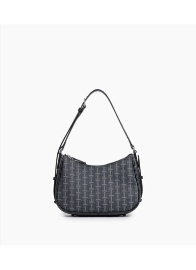 Petit sac porté épaule Camille en toile monogramme