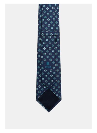 Cravate Motif Floral En Soie
