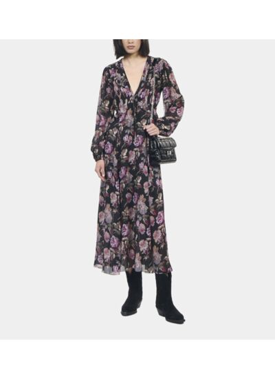 Robe Longue Imprimé Fleuri Femme