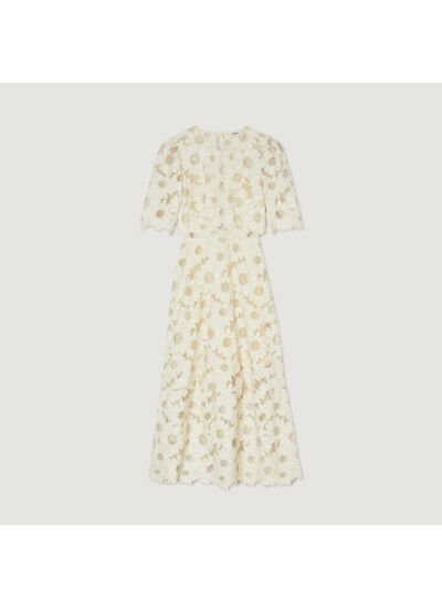 Robe longue brodée