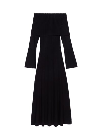 Robe longue en maille