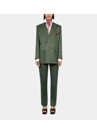 Veste Tailleur Verte Femme