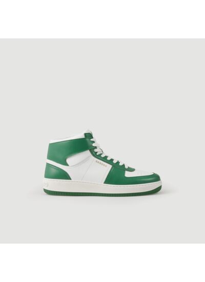 Sneakers montantes en cuir