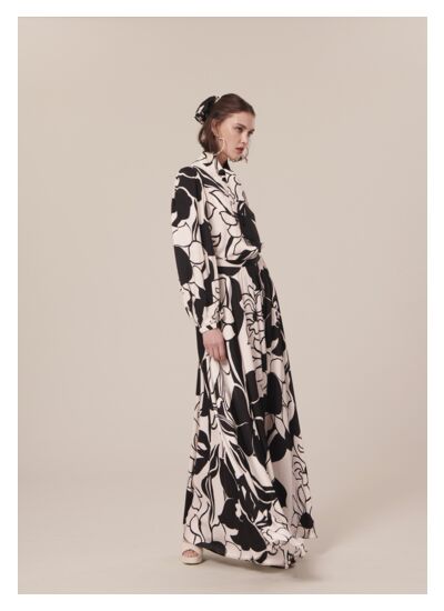 Jupe Joya-Craie en Viscose