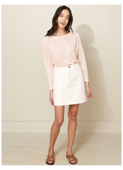 T-SHIRT LIN ML COL ROND