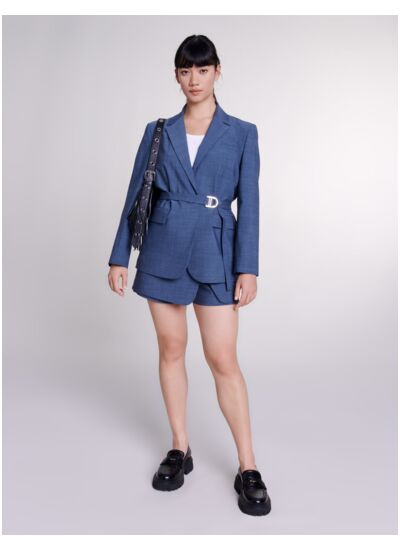 Veste de tailleur à ceinture