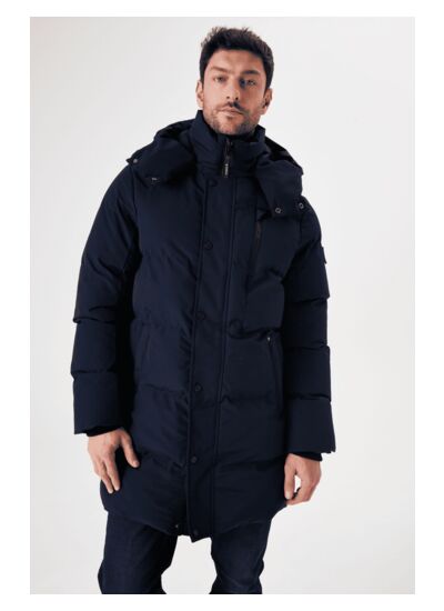 Men Coat Blue