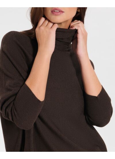 Pull Pruna Chocolat en Polyamide