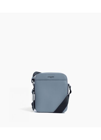 Petite sacoche zippée Emile en cuir signature T