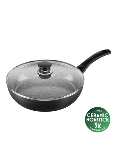 Poêle 28 cm, Aluminium, Noir, Céramique