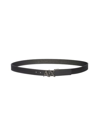 Ceinture homme ajustable/réversible - noir/noir