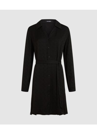 K JACQUARD SHIRT DRESS