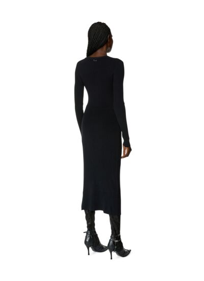 Robe en laine mélangée avec cut-out