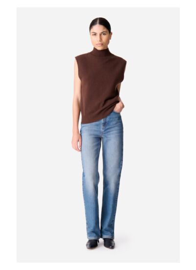 Pull Sans-Manches Delhi En 100% cachemire