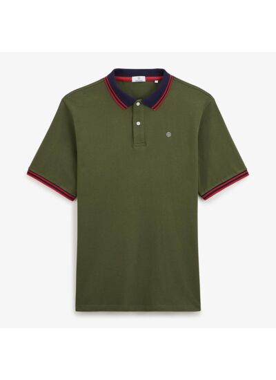 Polo Larry vert militaire