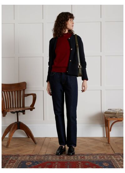PULL COL CONTRASTE