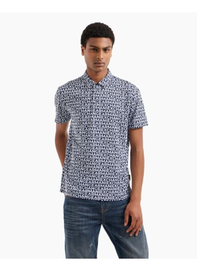 Polo - lettrage blanc sm