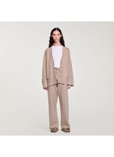 Cardigan long strassé