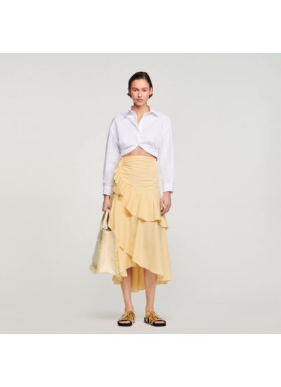 Chemise courte torsadée