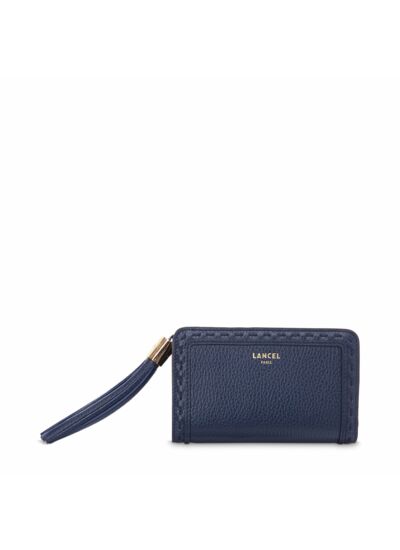 Premier Flirt de Lancel - Portefeuille rectangulaire compact zippé - Moyen modèle - Bleu Petrole