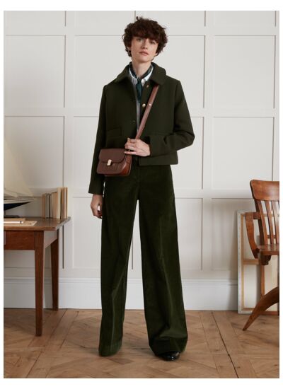 VESTE PIQUE WOOL COL