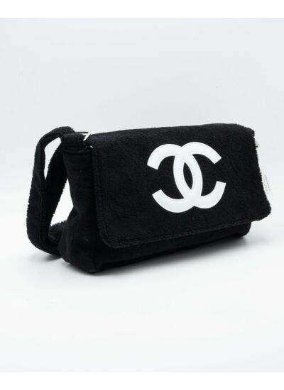 Chanel Sac à Main Plush Precision Messenger Noir