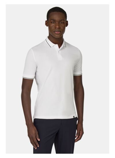 Polo en Piqué de Coton Mélangé