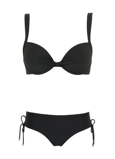 Bikini en maille pour femme - nero