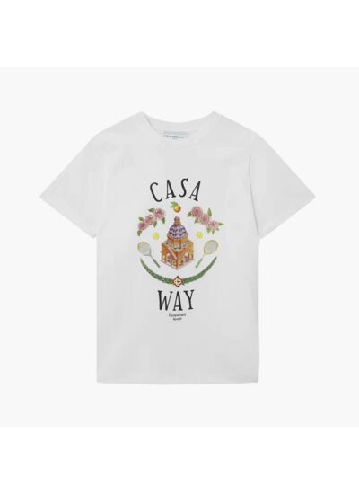 Casablanca T-Shirt Casa Way Blanc