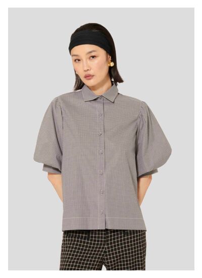 Chemise Calypso-Charcoal en Coton