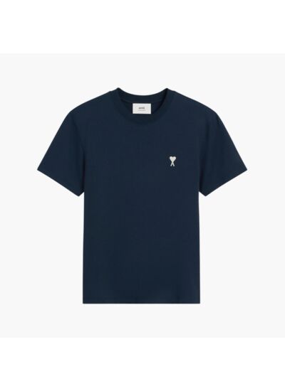 Ami Paris T-shirt Ami de Coeur Blanc Bleu marine