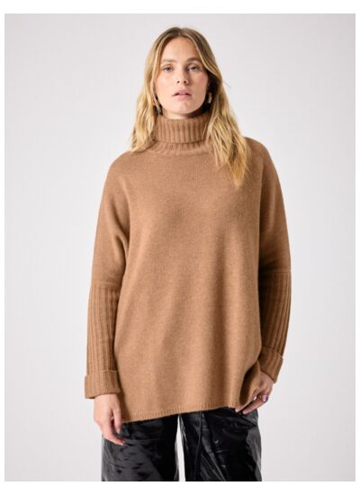 Pull en cachemire Agathe CAMEL_CHINE
