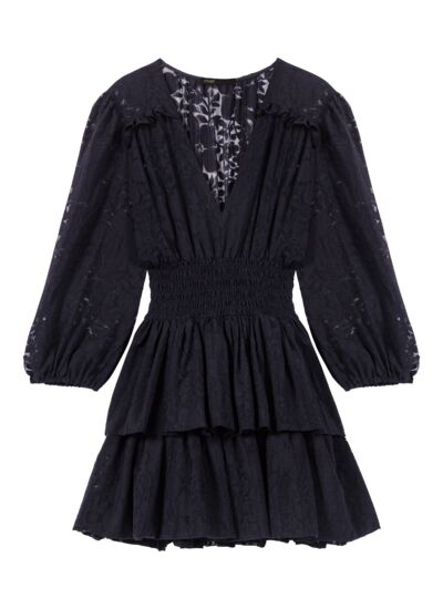 Robe trompe l'œil à motif