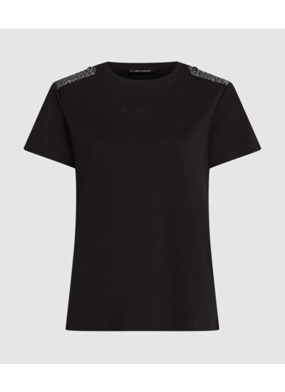BOUCLE DETAIL T-SHIRT