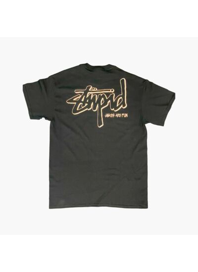 Film Trucks T-shirt - STUPID - Black