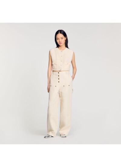 Veston en tweed fantaisie